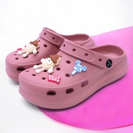 FENTINA Sandal Wanita Kekinian Sandal Baim Jelly Wanita Sandal Slop Wanita Sandal Kodok Wanita