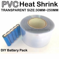 Thick 0.1mm PVC Heat Shrink Tube Wrap Skin For 18650 21700 32650 Battery Pack Wire Lithium Insulatio