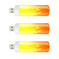 AS LED Flame Effect Light Bulbs LED Flame Bulb USB Rechargeable