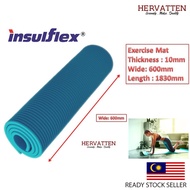 Hervatten Insulflex Exercise Mat (Yoga Mat) SKY BLUE Gym Sport Mat Yoga Map 10mm Thickness