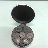 Euro Box European Travel Euro Coin Box Euro Coin Storage Classification Plastic Coin Purse Multicolo