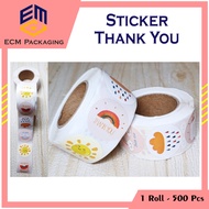 Thank you stickers 1 roll 500pcs | Thank You Stickers | Thank you stickers 500pcs