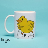 Chick Ceramic Mug Flying Meme