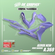 NEW AEROX STRIPING TRANSPARENT UV CLEAR STICKER AEROX NEW CODE 369