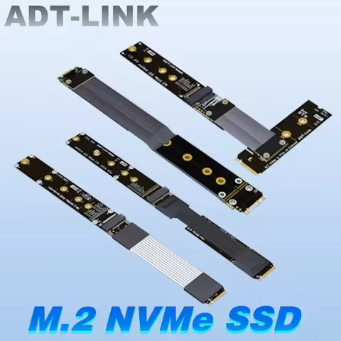 R44SF K44SF K44SH 4.0 M.2 NVMe SSD Extension Cable Solid State Drive Riser Card 64Gbps M.2 M-Key To 