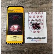 (momsy.made) STRAY KIDS CINEMA TICKET and MAGNETIC BOOKMARK COMBO