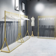 Display Children's Clothing Store Clothing Gold Display Rack Shelf Hanger Clothing Store Women's Clo