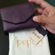UNGU Preloved Purple Leather Wallet