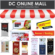 Banner Bunting Printing With FREE Design
