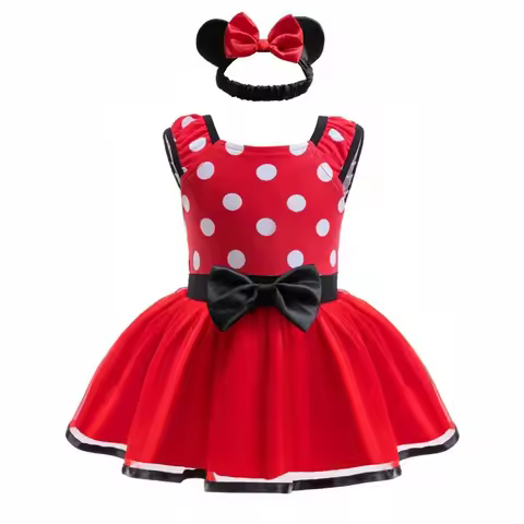 AA Children's American movies Minnie Ariel role-playing costumes, baby clothes jumpsuits, crawling c