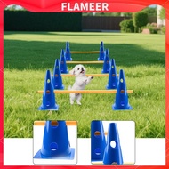 [FlameerMY] Dog Agility Hurdle Cone Set Cone And Pole for Basketball Exercise Jumps