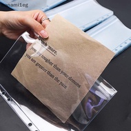 [NAA] New 6PCS A5/A6/A7 6 Holes 3-layer Double-sided Binder Pockets ,Transparent Zipper Folders And 