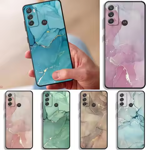 Marble Pattern Phone Case for Motorola Moto G30 G50 G51 G60S G22 G32 G52 G53 G73 20 30 40 Pro 20 Lit