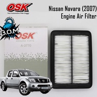 OSK Air Filter, Engine Air Filter, Nissan Navara 2007~2015, Navara D40T, D40