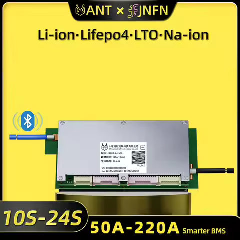 Ant BMS Smart 10S to 24S 550A 300A 275A 200A 80A 60V 72V 20S Lithium Battery Protection Board Blueto