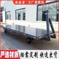 ST/💥Customized Traction Flat Trailer Large Tonnage Heavy Cargo Transfer Forklift Trailer as Required Platform trolley SM