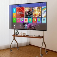 TV Floor Stand Living Room Bedroom Stainless Steel Art Movable Modern Simple43-80Available in inches