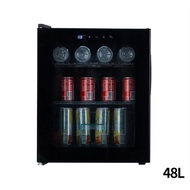 Refrigerated Display Fridge Small Transparent Glass Door Air-Cooled Two-Person Side-Opening Single D