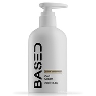 BASED All Curl Curl Cream, Styling Curly Hair, Control Frizz, Medium Styling Effect, Containing Agav