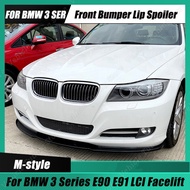 For BMW E90 E91 Front Bumper Lip Spoiler Car Bumper Canard Lip Splitter Diffuser Body Kit 3 Series LCI 318i 320i 330i 20