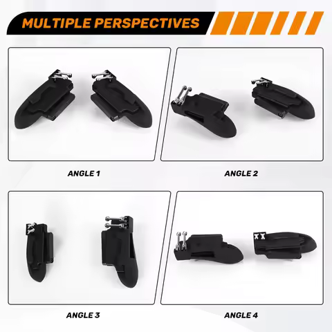 B92B Game Controller for PUBG for iPad Tablet, 6 Finger Trigger Gamepad L1R1 Aim Button Joystick wit