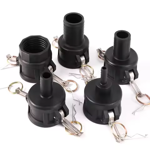 2" Cam Lock Adapter x 1/2" 1" 1.5" 2" Hose Shank S60 Fine Thread 64mm Female Type C IBC Tank Quick C