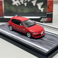 Hobby Japan 1/64 Honda EG6 Initial D Red Alloy Diecast Car Model Toy Birthday Gift