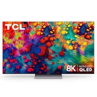 TCL 75-inch Class 6-Series 8K Mini-LED UHD QLED Dolby Vision HDR Smart Roku TV - 75R648, 2021 model