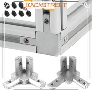BACKSTREET Bracket Connector Silver 2020 3030 4040 Series Slot Aluminum Extrusion Profile 3-Way