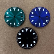 Dial Word Watch Accessories Modified 29mm Sun Pattern Green Luminous Assembly Japan NH35 8215 Moveme