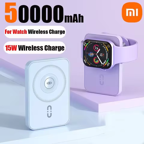 Xiaomi 500000mAh Magnetic Power Bank 25W Wireless Fast Charger Portable Large Capacity for Magsafe P