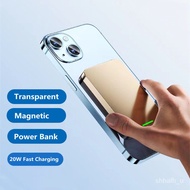 ZHY/SMT🧼CM Mini Power Bank Portable Fast Wireless Charger Magnetic Suction Powerbank for Samsung iPhone External Battery