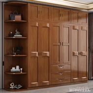 Rubber Wood Wardrobe Rental House Wardrobe Bedroom All North House European Style Large Simple Solid