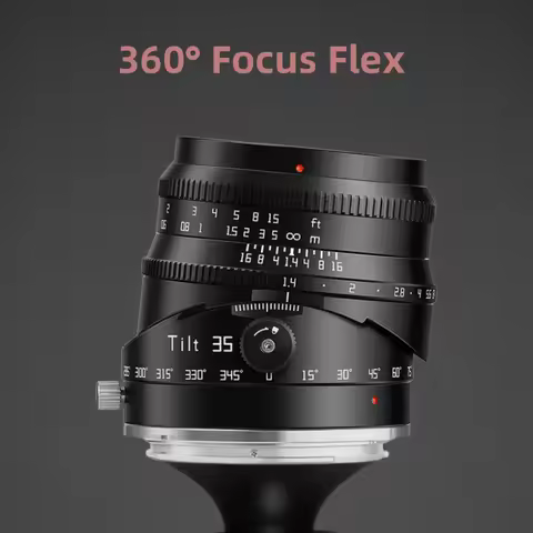 TTArtisan 35mm F1.4 Tilt Lens APS-C MF 360° Rotating Shift Lens for Sony A7M2 ZVE-10 Fuji X-T3 Nikon