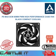 Arctic P8 Max 8CM 80MM PWM High Performance Case Fan Black Compact Cooling