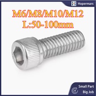 Hex Socket Cap Screw DIN912 | SUS 304 Stainless Steel Grade A2-70 | Skru Allen Key Screw M6/M8/M10/M