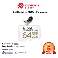 Sandisk Micro SD 64GB Max Endurance 100MBps | Compatible for CCTV - 5-year Warranty