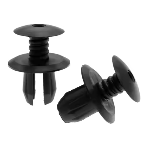 50pcs Auto Fastener Trim Panel Lining Clips Fit 9mm Hole Fit For T4 T5 Transporter Eurovan Car Plast