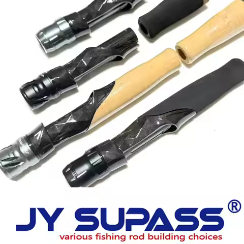 JY SUPASS BMS carbon reelseat fishing rod custom ultra light carbon Reel Seat cork handle set diy fi
