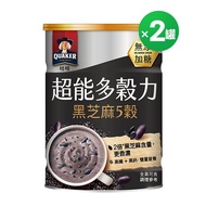 【桂格】超能多穀力-黑芝麻x 5穀(無添加糖)390gX2罐組