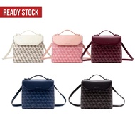 [Ready Stock] 2026 New CN Style Monogram Backpack Women Large Capacity Fashion Printed Travel Bag Be
