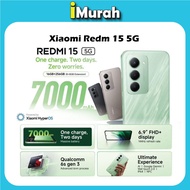 Xiaomi Redmi 15 5G [7000Mah Battery | 256GB+8GB | Snapdragon 6s Gen 3] - 1 Tahun jaminan