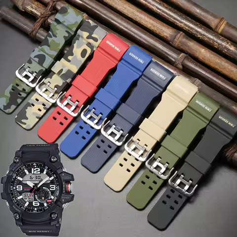 Watch Accessories Suitable For Casio GG1000 GWG100 GSG100 Mens Resin Strap Sports Waterproof Modifie