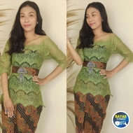 SIXMO kebaya bali brokat SETELAN kebaya sabrina modifikasi serena dan rok KATUN BATIK kebaya bali mo