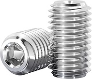 M5 x 5mm Hex Socket Head Cup Point Set Screws, Metric Grub Screws, A2-70, Socket Head Screws, DIN914