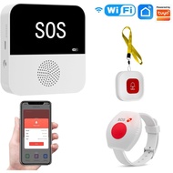 Wireless WiFi Elderly Caregiver Pager SOS Call Button Emergency SOS Medical Alert System for Seniors
