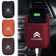 1/2pcs Napa Leather Car Air Vent Drink Holder Car Phone Storage Bag for Citroen C1 3 6 BX CX GT C4 C