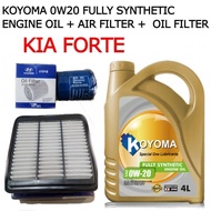 KIA FORTE ,HYUNDAI i30 2008y ELANTRA HD 08y AVANTE X20  OIL FILTER+ AIR FILTER+ KOYOMA 0W20 FULLY SY