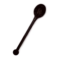 ((103) Coffee Bean Spoon Long Handle Plastic Creamer Powder Ladle Flat 10g