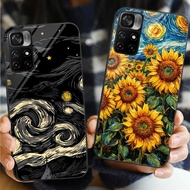 van gogh 11 Glass Phone Case For POCO F3 F4 F5 M3 M4 M5 M6 4G X3 X4 GT NFC X5 X6 PRO 5G